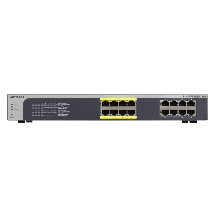 Netgear JGS516PE ProSafe Plus 16-Port Gigabit Ethernet Switch