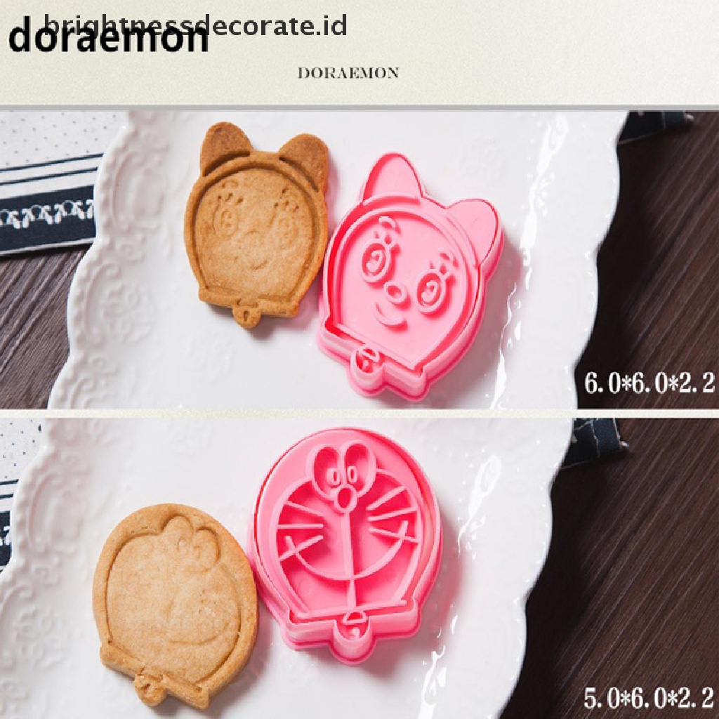 [Birth] 2pcs/set Jingle Cats Dan Doraemon Cookies Cutter/Alat Perangko Plastik Food Grade [ID]