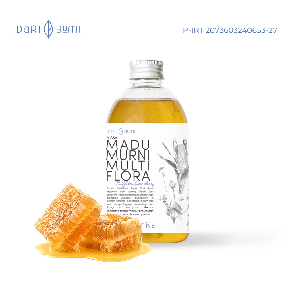 Madu Asli Multiflora 350gr Dari Bumi Premium Pure Original