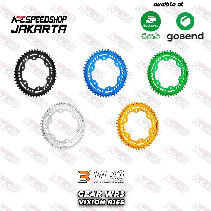 Gear Belakang Wr3 Yamaha Vixion Blue - 46 Gear Wr3 #Original