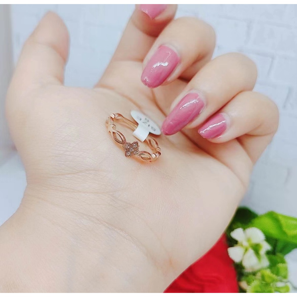 Cincin Titanium Permata Perhiasan Wanita P27