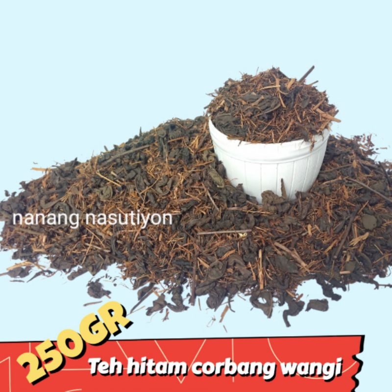 

BLACK TEA TEH HITAM CORBANG WANGI AROMA MELATI 250GRAM