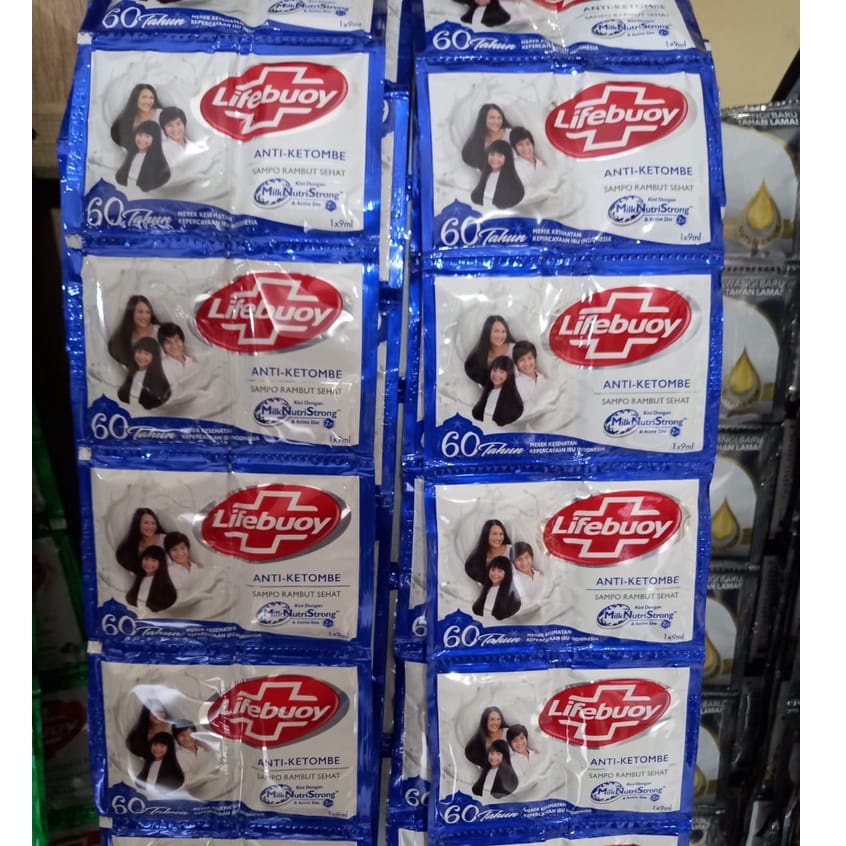 LIFEBUOY SHAMPO / Shampoo lifebuoy Sachet 1 renceng isi 12 pcs Kosmetik Arjuna Unilever