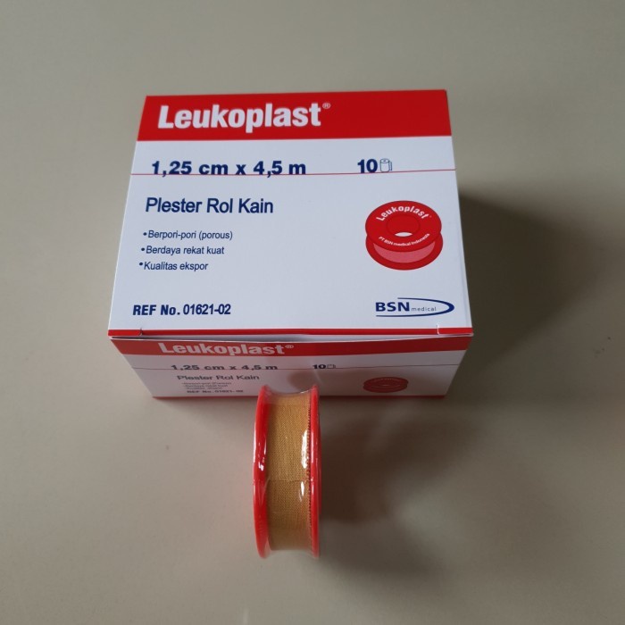 Alat Medis Leukoplast 1,25cm x 4,5m | Plester Kain Leukoplast