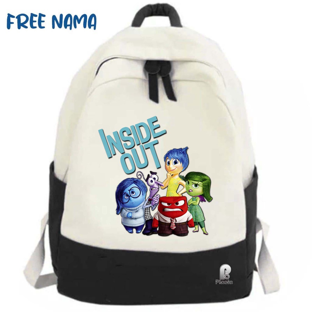 TAS BACKPACK SEKOLAH ANAK MOTIF INSIDEOUT UNISEX (FREE NAMA)