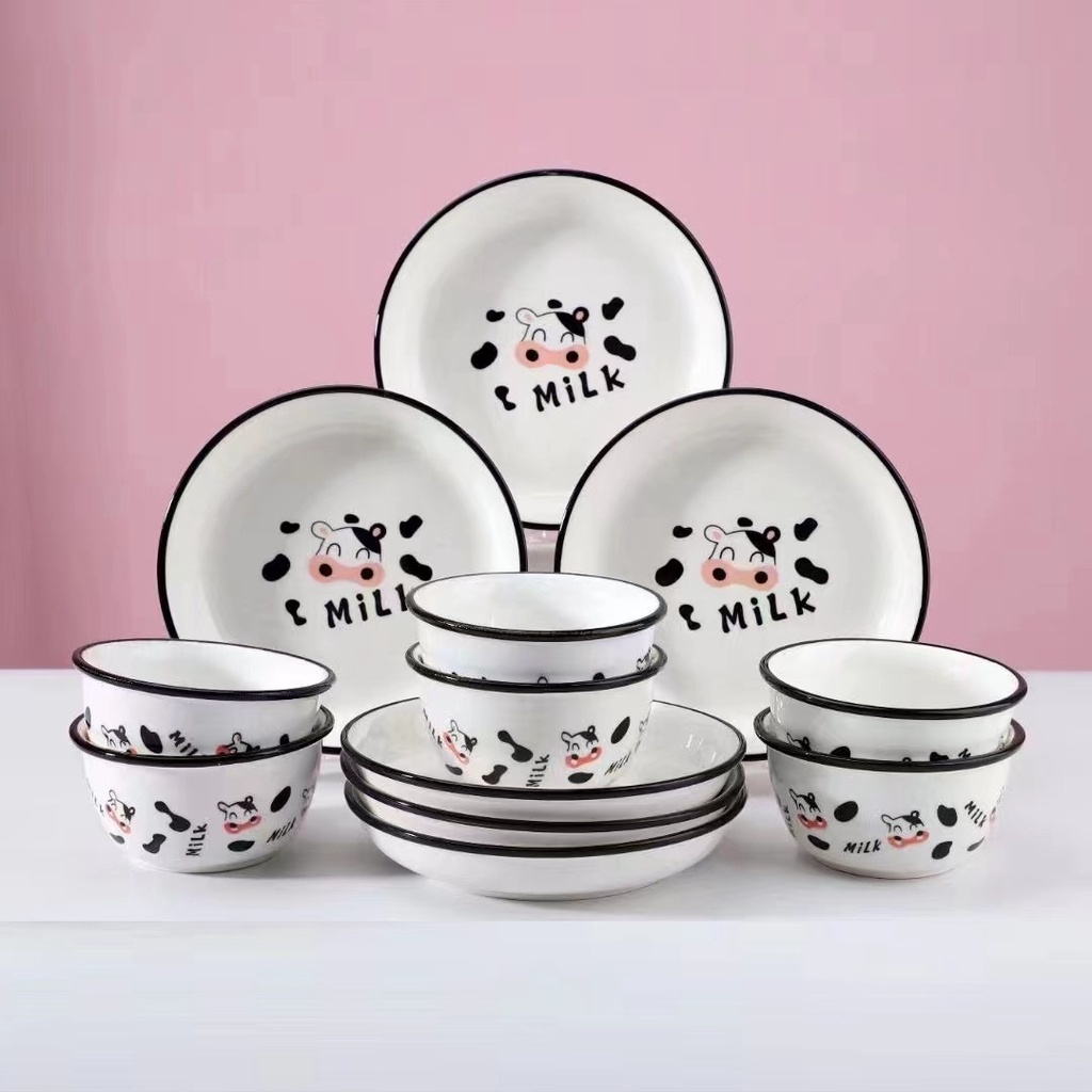 Piring Keramik Korea Super Cute Kelinci Ukuran 20 cm