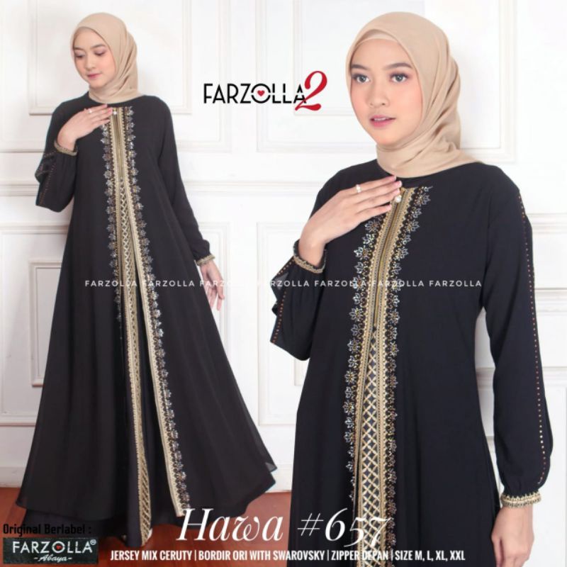 NEW HAWA 657 BY FARZOLLA / GAMIS ARABIC / BAJU MUSLIM PENGAJIAN / GAMIS ABAYA TURKEY