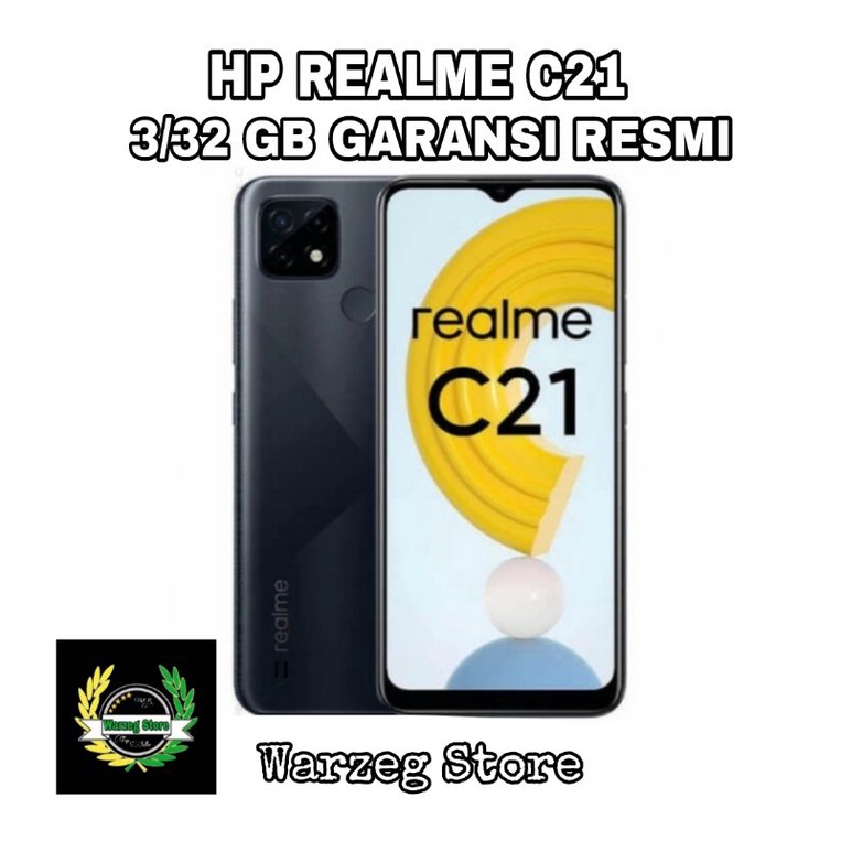 HP REALME C21 3/32 GB - REALMI C 21 RAM 3GB ROM 32GB GARANSI RESMI