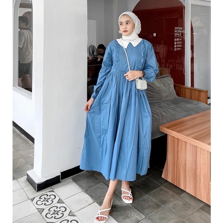 dres vintage katun poplin