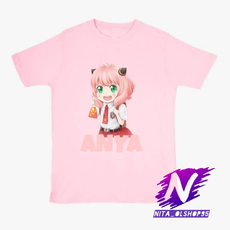 baju anak kaos anak anya forger anya lucu chibi anya sekolah