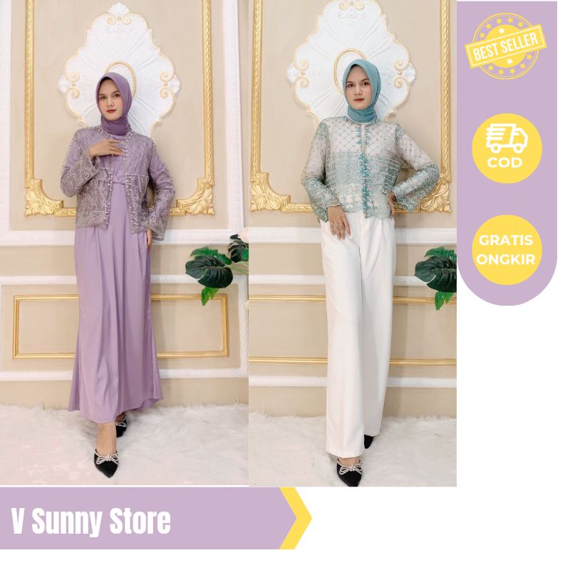 OUTER LUXURY OUTWEAR WANITA PANJANG TANGAN CARDI KONDANGAN PESTA WISUDA