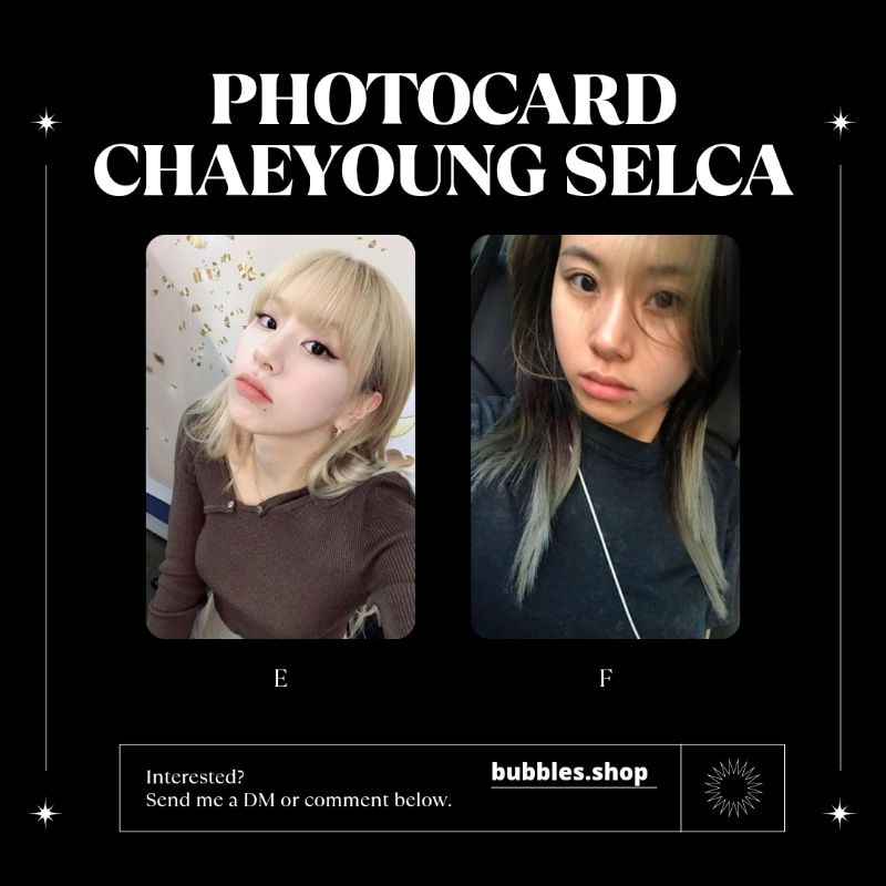 PHOTOCARD UNOFFICIAL CHAEYOUNG TWICE SELCA