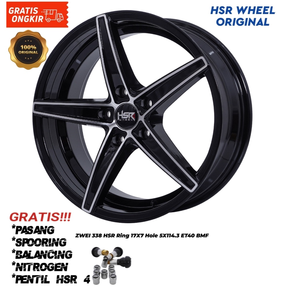 Velg hsr wheel mobil Mazda3,Honda CRZ, Accord New Ring 17