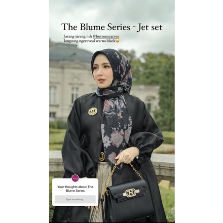 Blume Series Buttonscarves Jet Set