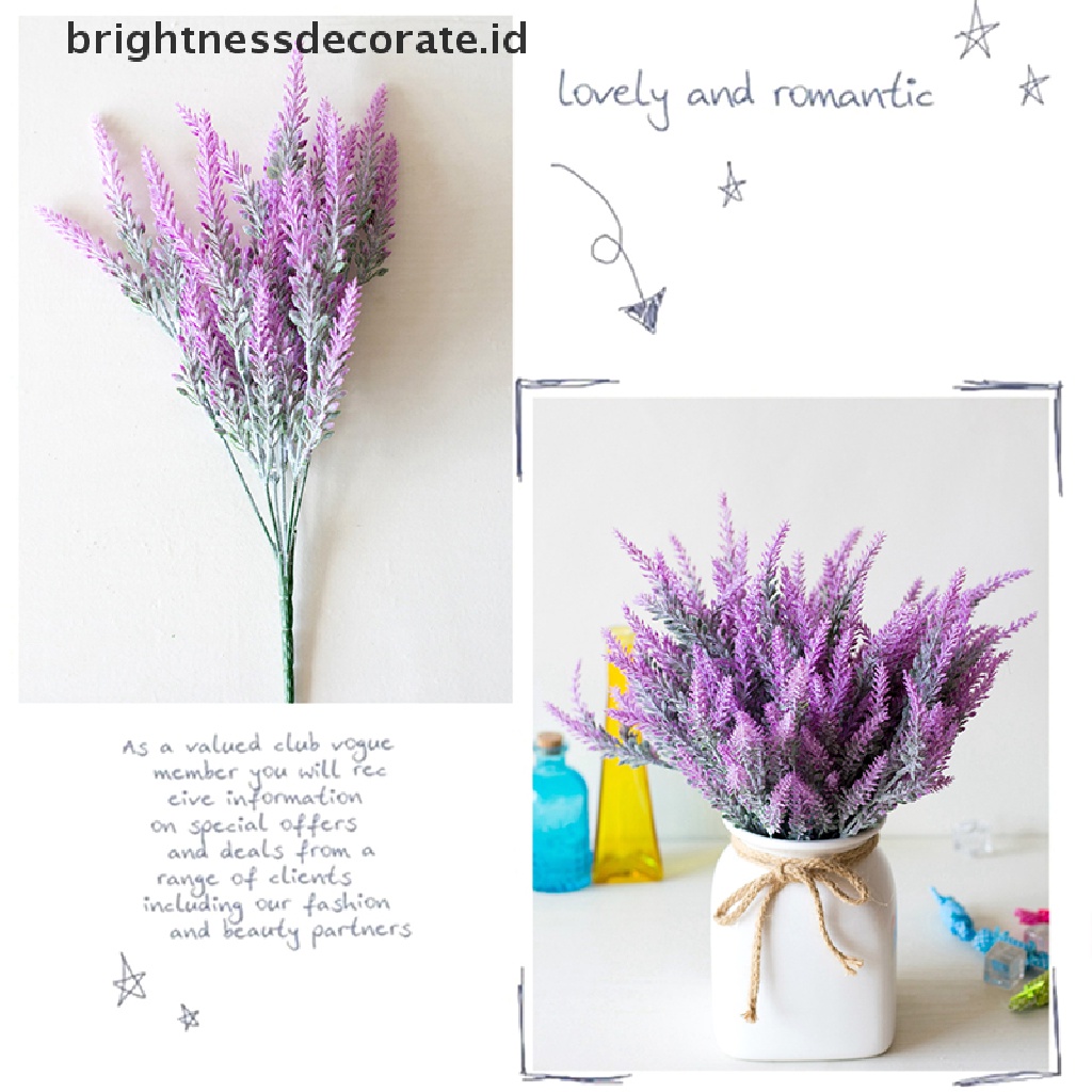 [Birth] 1bundle Romantic Provence Lavender Wedding Decor Vas Bunga Artifisial [ID]