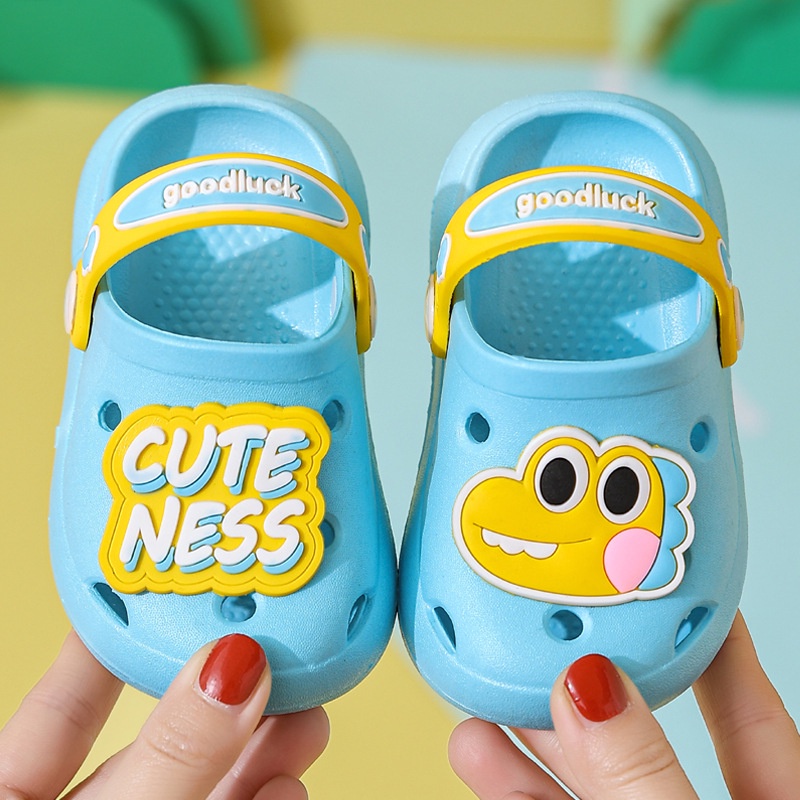 Sepatu Sendal Anak Buaya Cuteness Anak Laki Laki Anak Perempuan Unisex Sendal Karet Anti Slip Baim Kodok Crocs A688