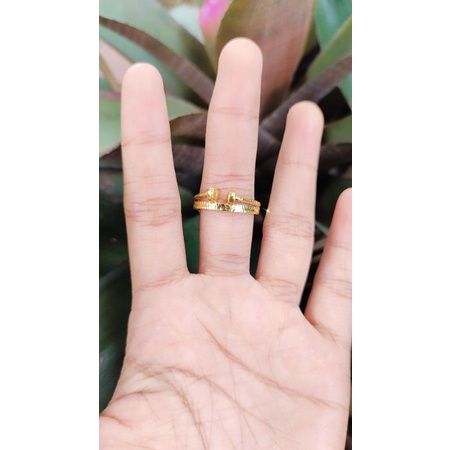 Cincin Paku Emas 24k