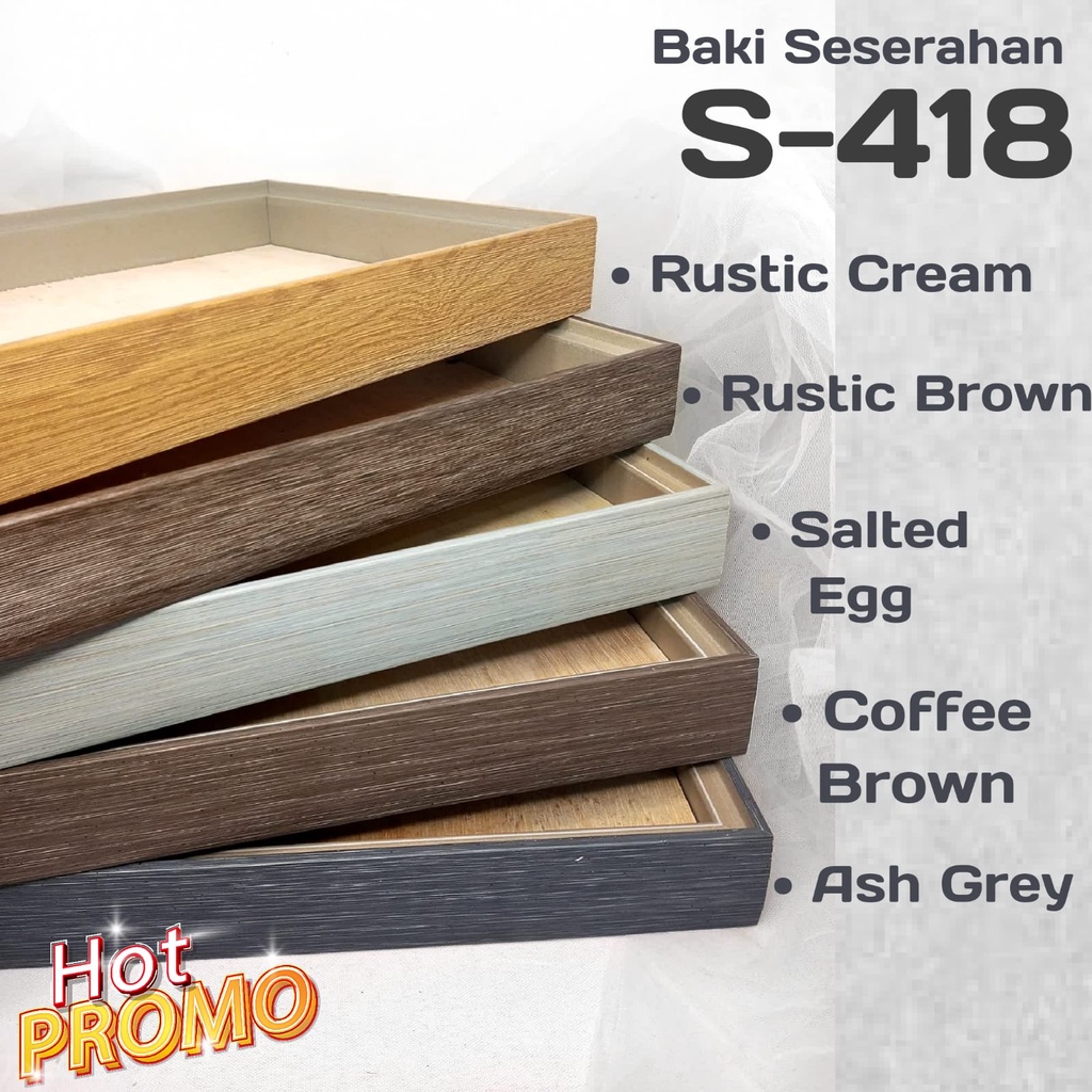 1 SET KOTAK SESERAHAN MINIMALIS 4CM/BOX HANTARAN/BAKI SANGJIT/4 KOTAK BAKI 418