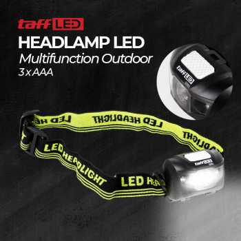 Senter Kepala Headlamp LED Multifunction Outdoor 3W - TaffLED  - GD63