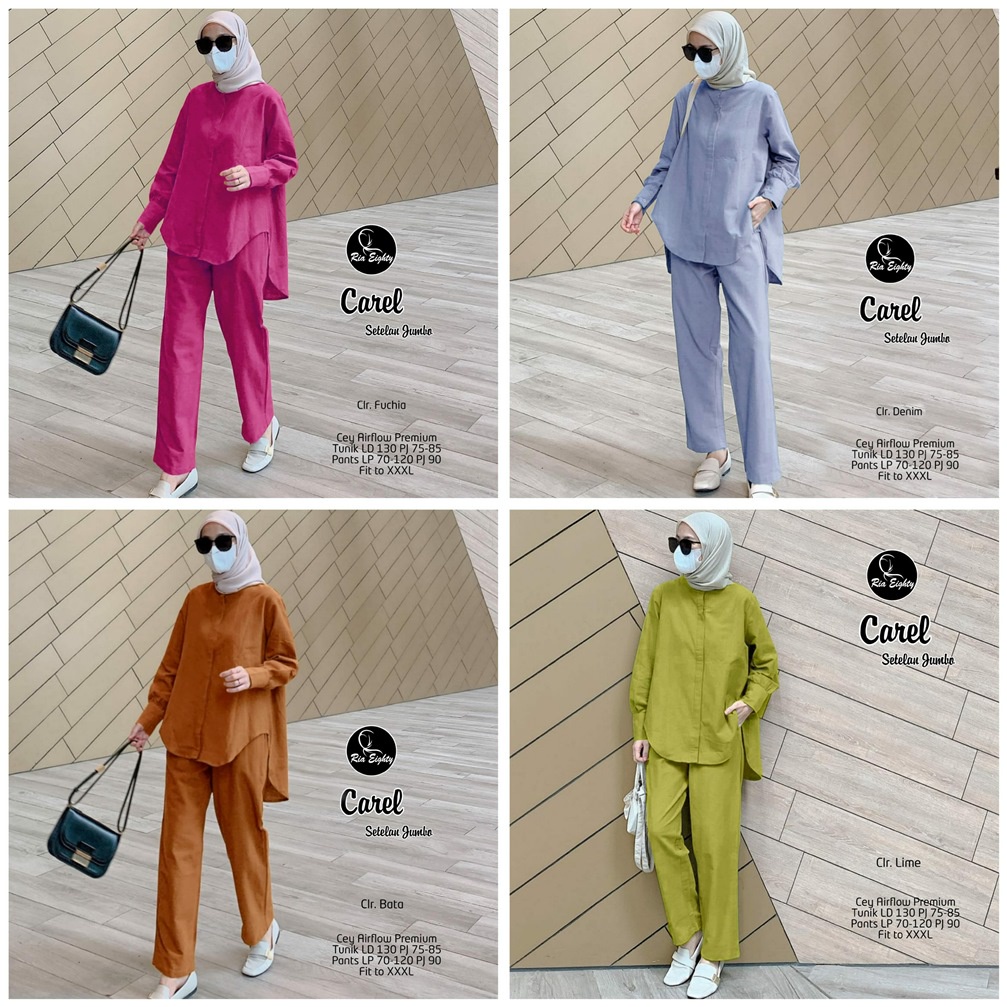 CAREL SETELAN JUMBO / 6.4 / BAHAN SEY AIRFLOW PREMIUM / LD 130 CM / ALLSIZE SUPER JUMBO / RIA EIGHTY