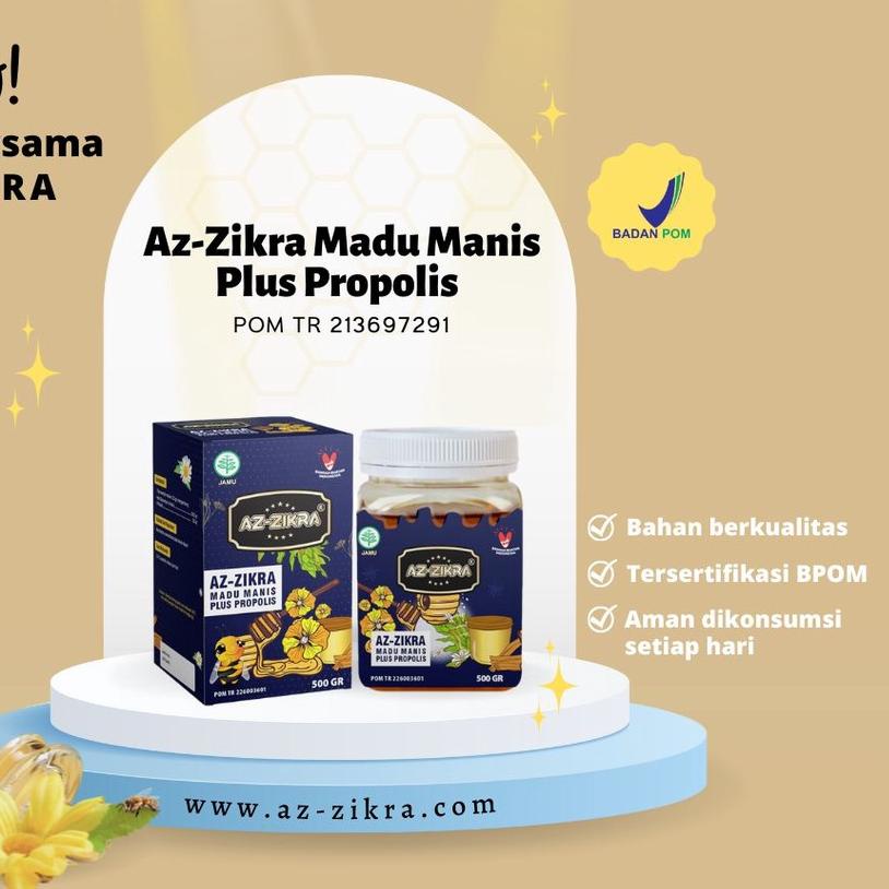 

☺ Azzikra Hutan Super / Azzikra Manis plus propolis 500gr Asli ➹