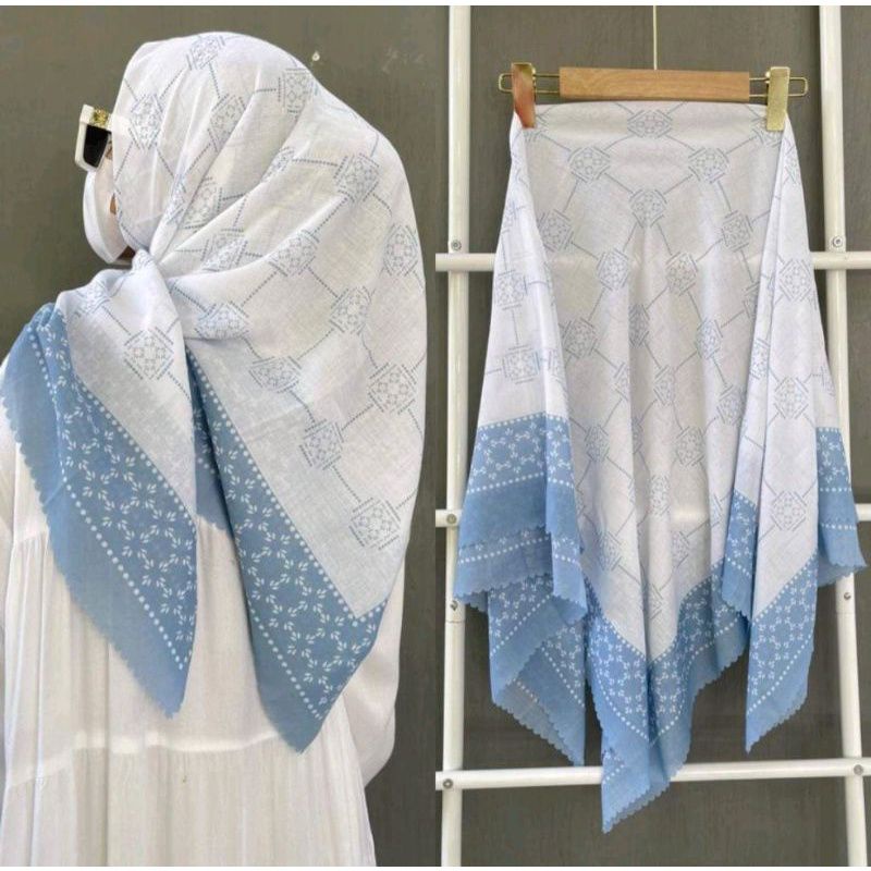 Jilbab Segiempat / Voal Motif / Terbaru / Ghaidahijabsementara / Voal / Lasercut / Hijab Luna Maya