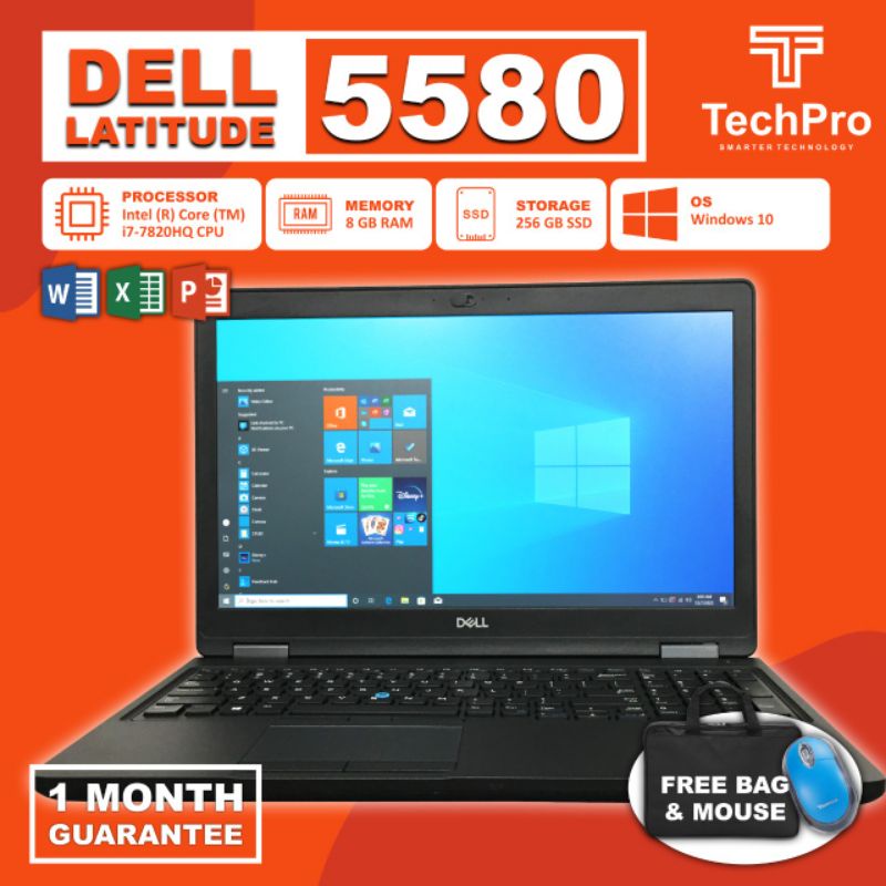 Dell 5580 intel core i7 gen 7th ram 16 ssd 512 murah