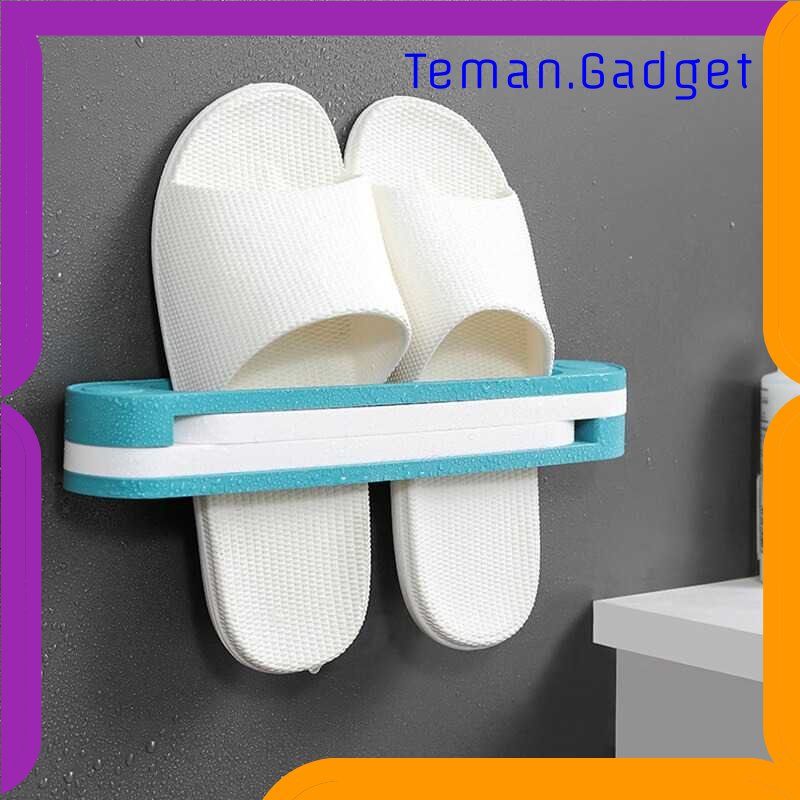 TG-RAK Housewear Rak Sepatu 3 in 1 Slipper Wall Hanging Folding Rack - HW31