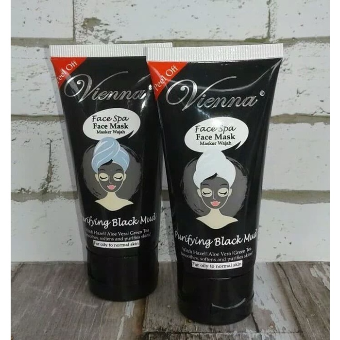 VIENNA FACE BLACK MASKER MUD 50ML- BLACK MASK VIENNA TUBE
