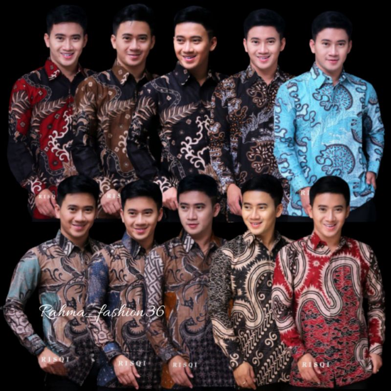 Batik Pria Lengan Panjang Batik Pria Modern Slimfit Batik Pria Lengan Panjang