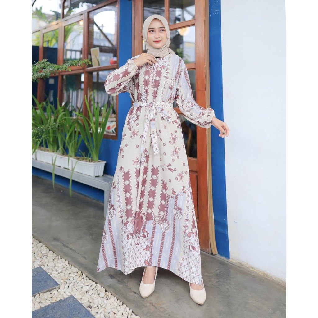 Dress Gamis Rona Diorsilky Bunga