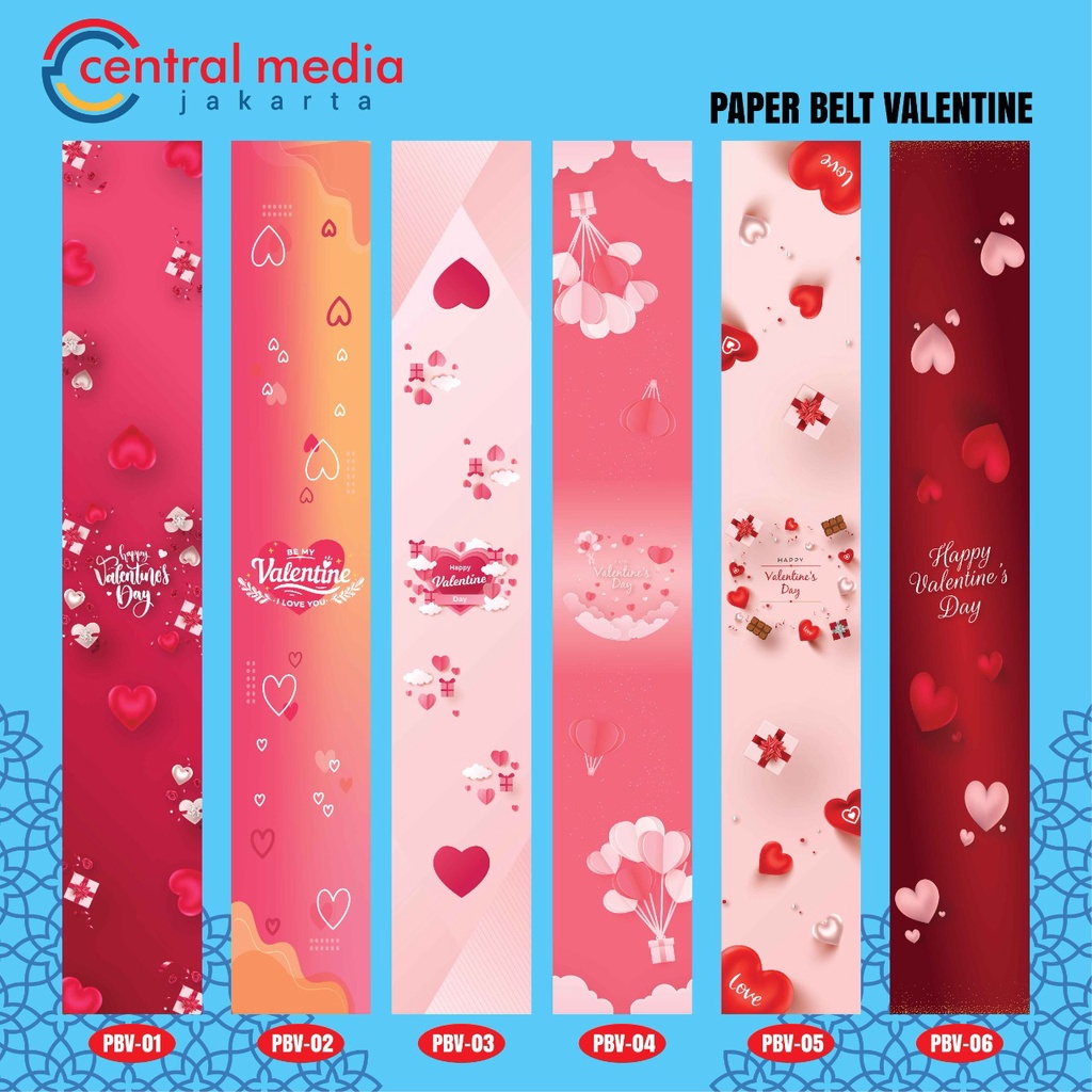 

Paper Belt Valentine Packaging Sleeve Hampers Valentine