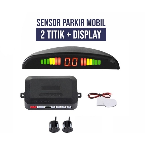 Sensor parkir mobil 2 titik display