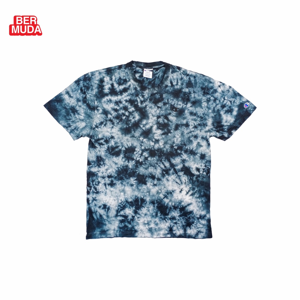 Kaos Champion Tie Dye - Black