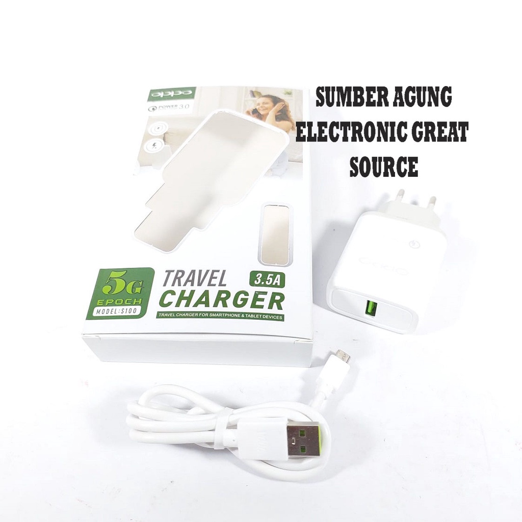 Oppo S100 Travel Charger 3.5A Smartphone Tablet Device Colokan Micro