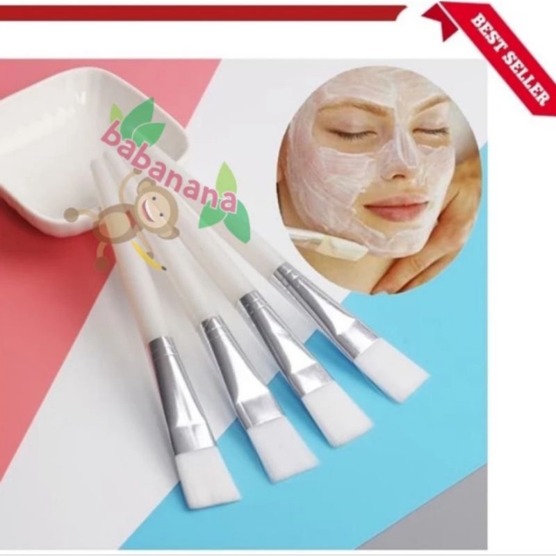 Kuas Masker Wajah Putih Mask Make Up Facial Brush Pembersih Lukis Cat