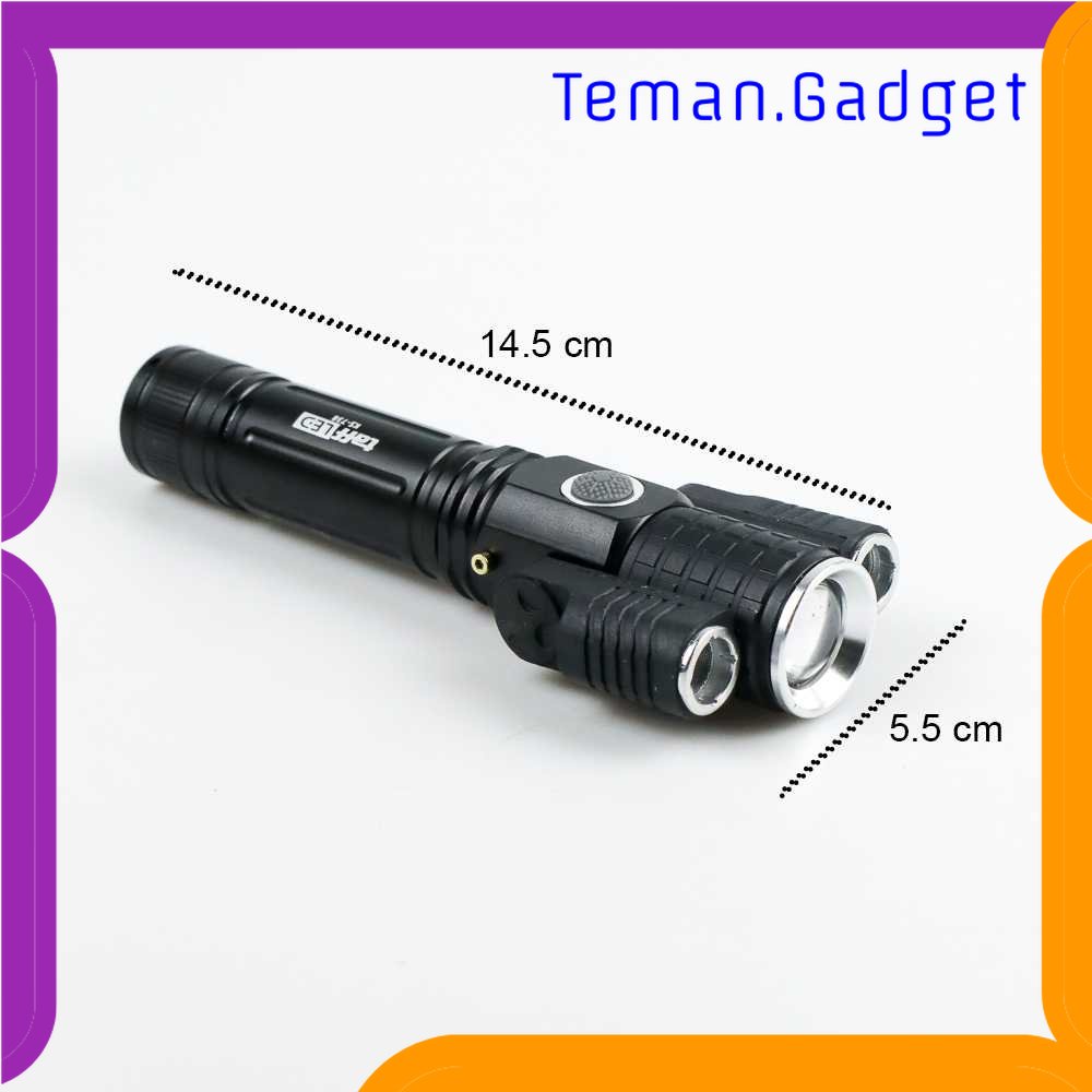 TG-SNT TaffLED Senter LED Rotating Zoom  T6 + 2 x XPE 1500 Lm - KS-738