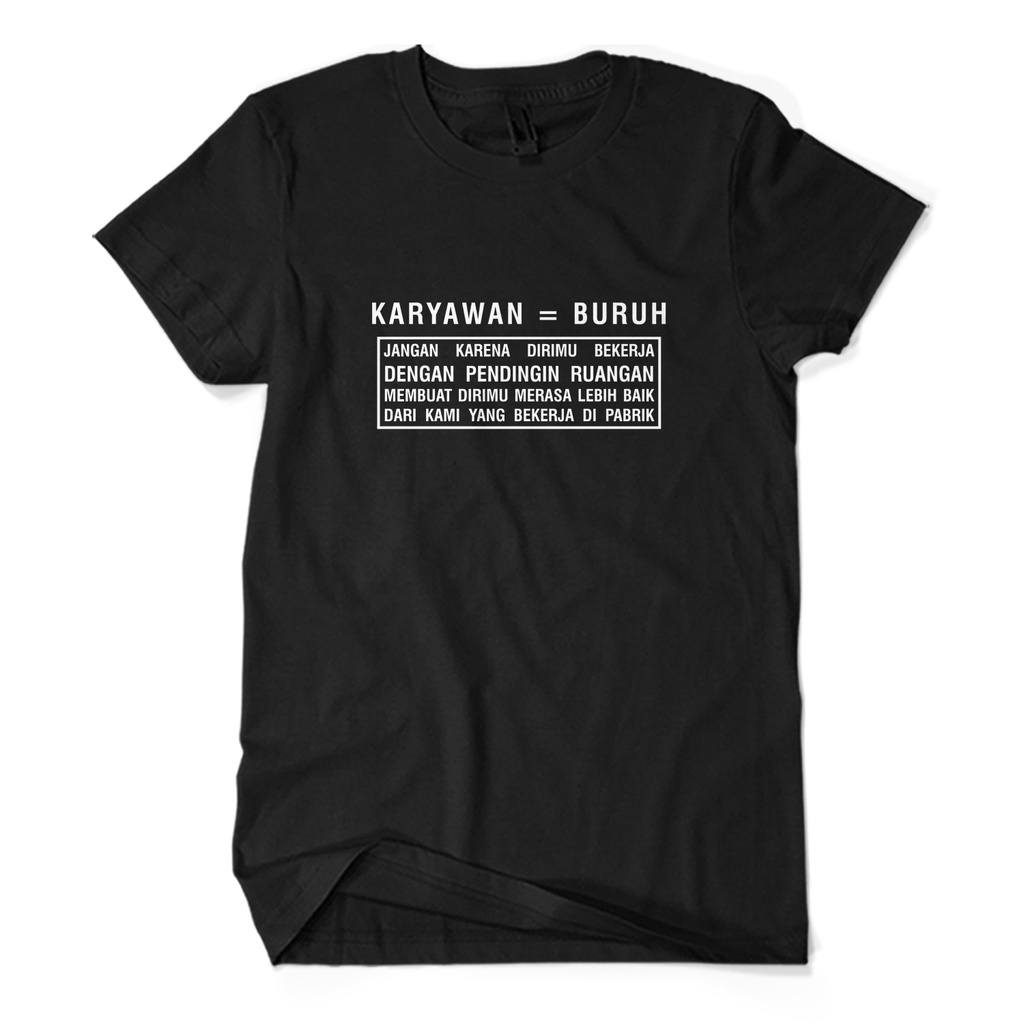 Baju Kaos Pria KARYAWAN BURUH PABRIK - Kaos Staff Karyawan KAOS KAGE