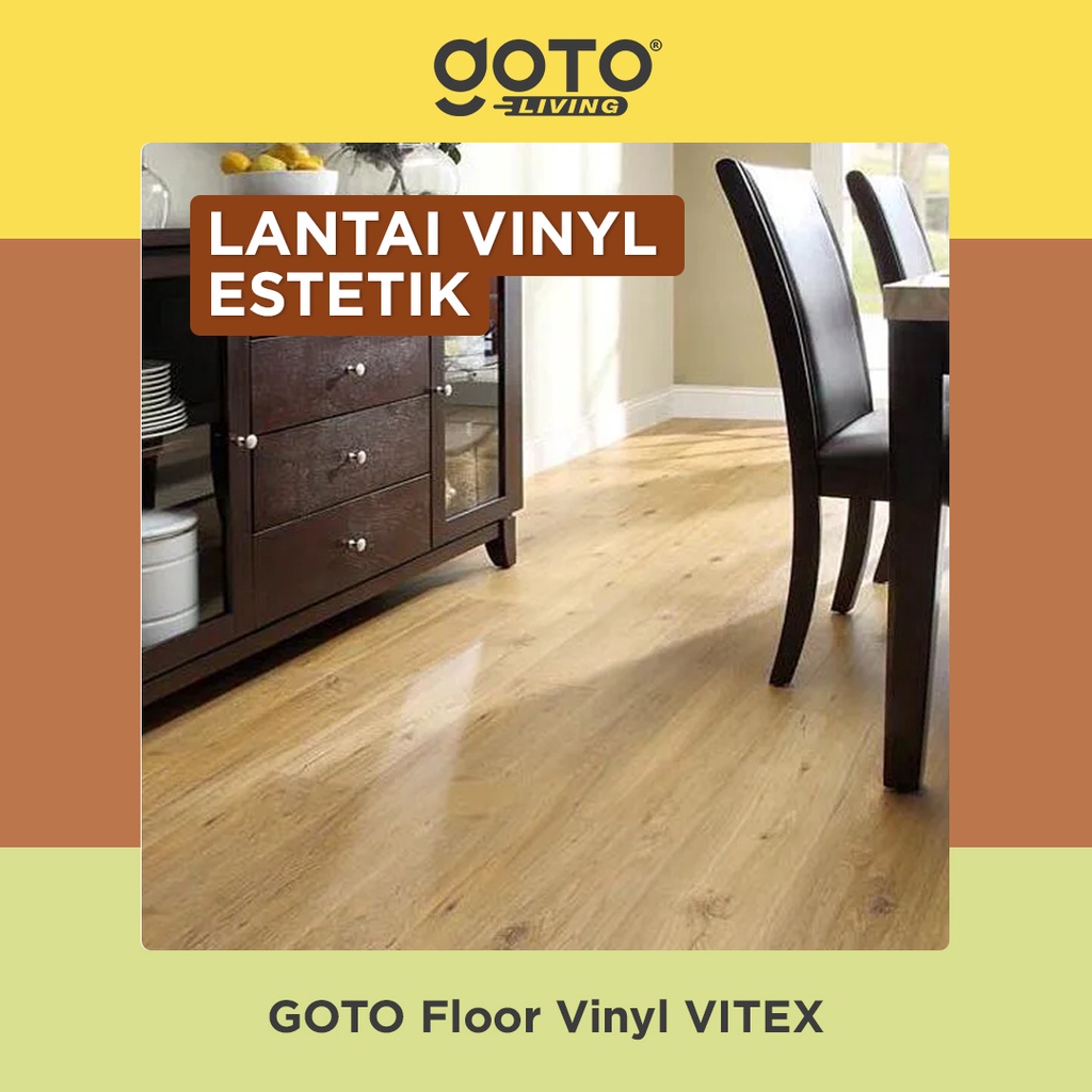 Goto Vitex Floor Vinyl Sticker Lantai Wallpaper Stiker Motif Kayu