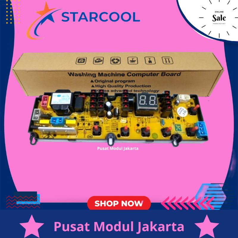 SHARP ES-G876P-GY 7.0Kg, Modul pcb mesin cuci Top Loading
