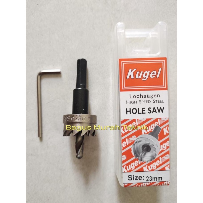 Hole Saw HSS 23mm Pelubang Besi Kayu Pvc High Speed Steel Hole Saw bagus-murah99 Kualitas Baik