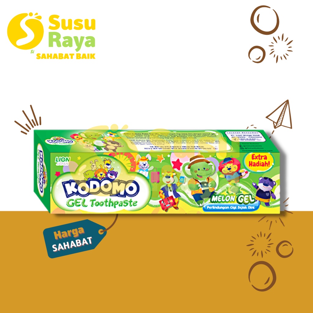 KODOMO PASTA GIGI ODOL TOOTHPASTE GRAPE/STRAWBERRY/MELON/ORANGE 45GR
