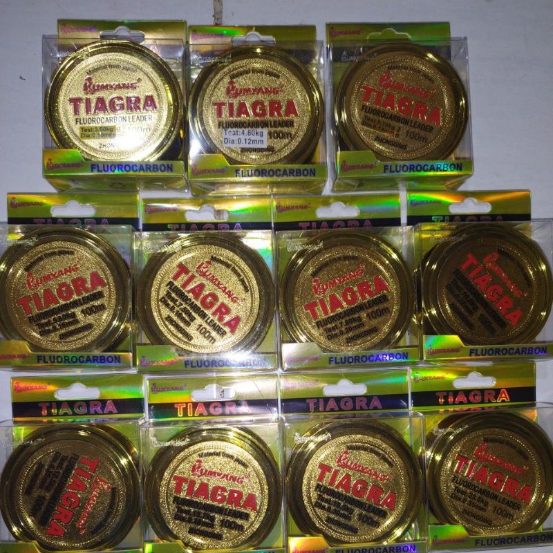 Senar Pancing Super TIAGRA 100 Meter Fluoro Carbon Leader Original Kumyang zhongding