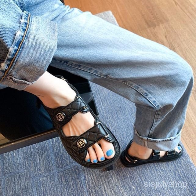 #Sisjuly# Sandal perempuan sepatu angin peri baru seratus baru dengan sepatu wanita