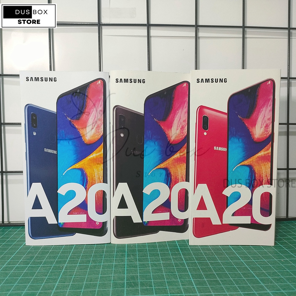 

DUS BOX SAMSUNG A20 -FREE STICKER DAN FULLSET- BOX SAMSUNG