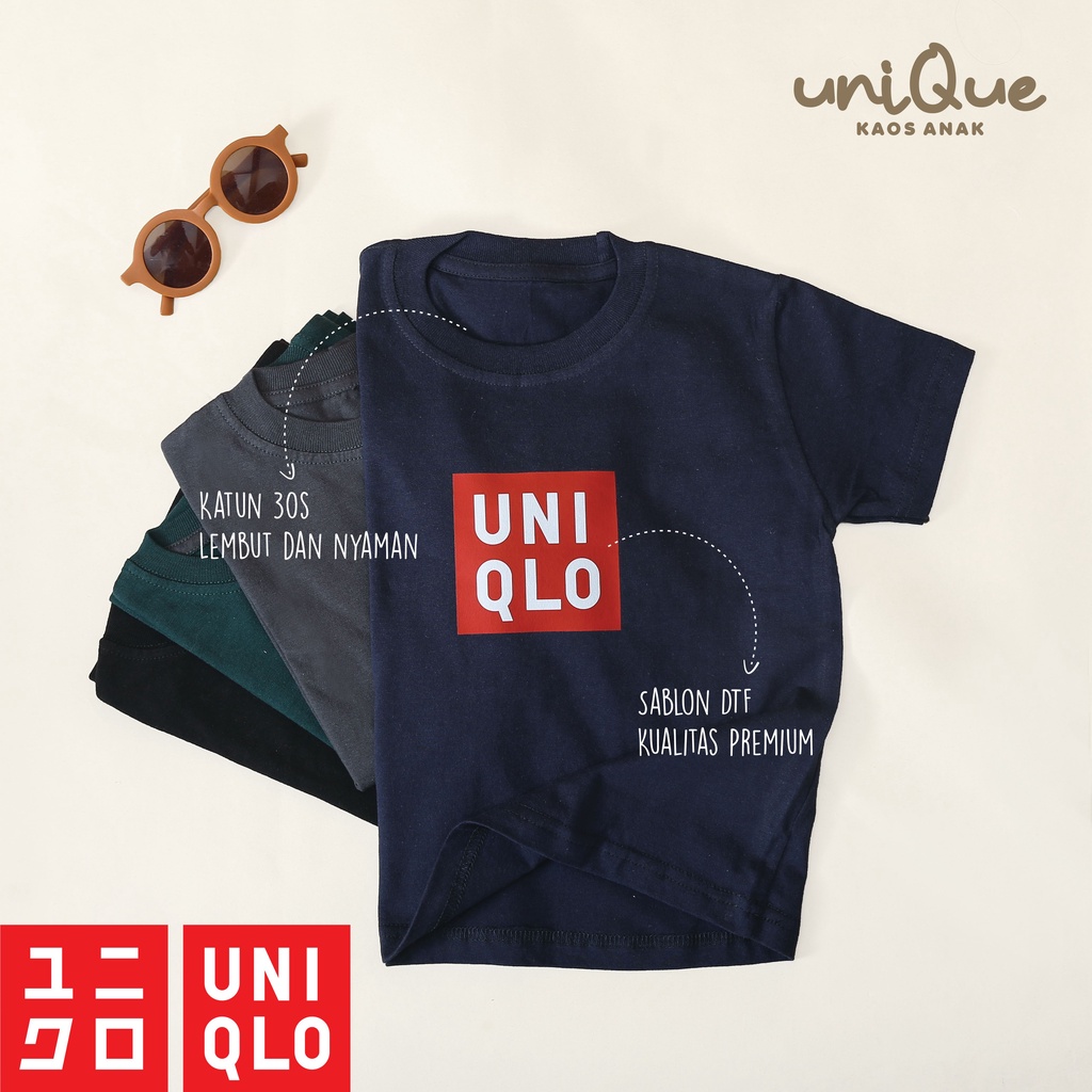 BAJU KAOS ANAK 1-12TAHUN || BAJU ANAK UNISEX || PAKAIAN ANAK || FASHION ANAK || SETELAN ANAK || KAOS DISTRO ANAK || KAOS ANAK || KATUN 30s PREMIUM || UNIQLO