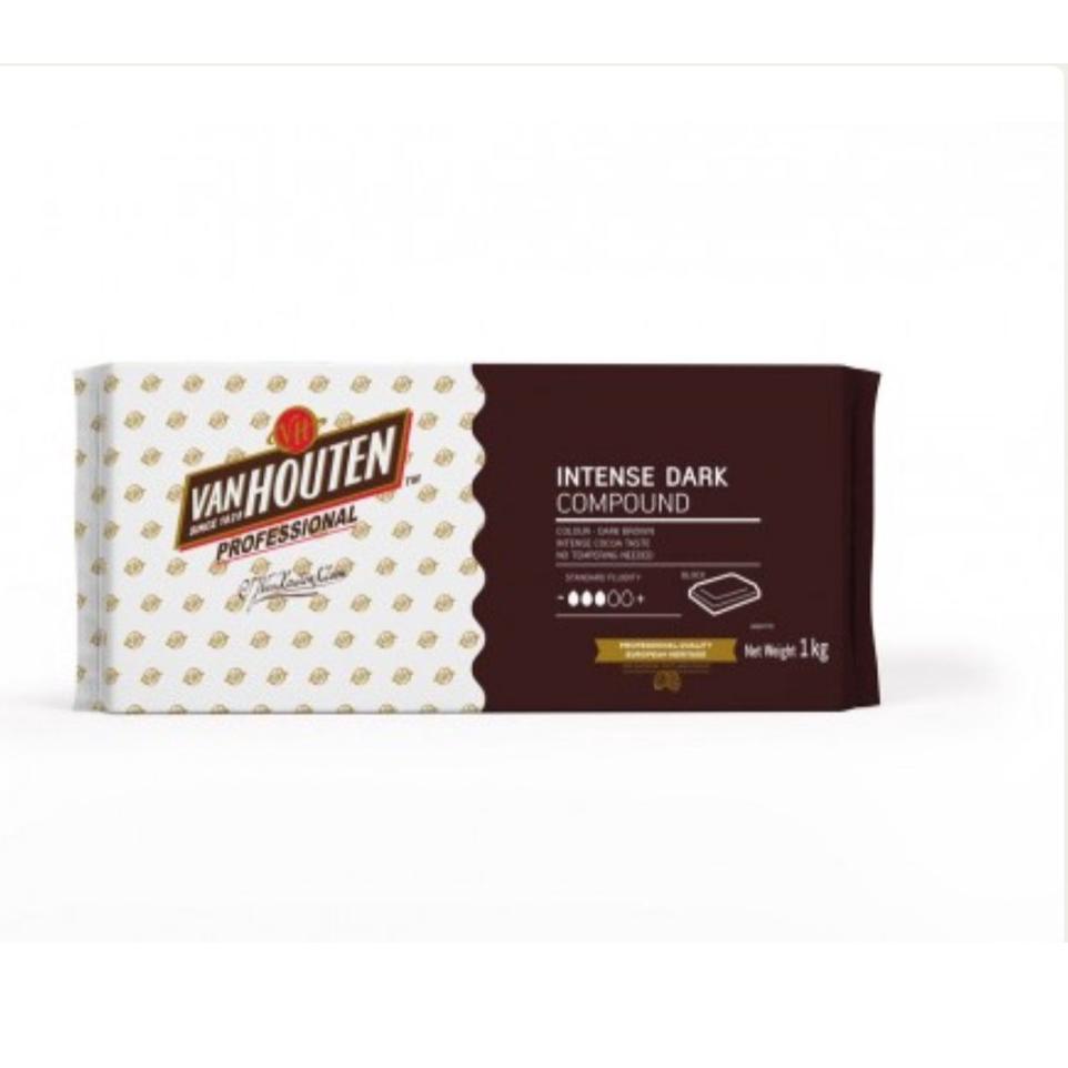 

✱ Van Houten Barry Callebaut Intense Dark Chocolate Compound - Houten 1kg ℮