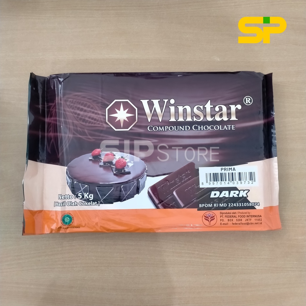 Jual Coklat Compound Winstar 5 Kg/ Cokelat Blok Winstar 5kg / Chocolate ...