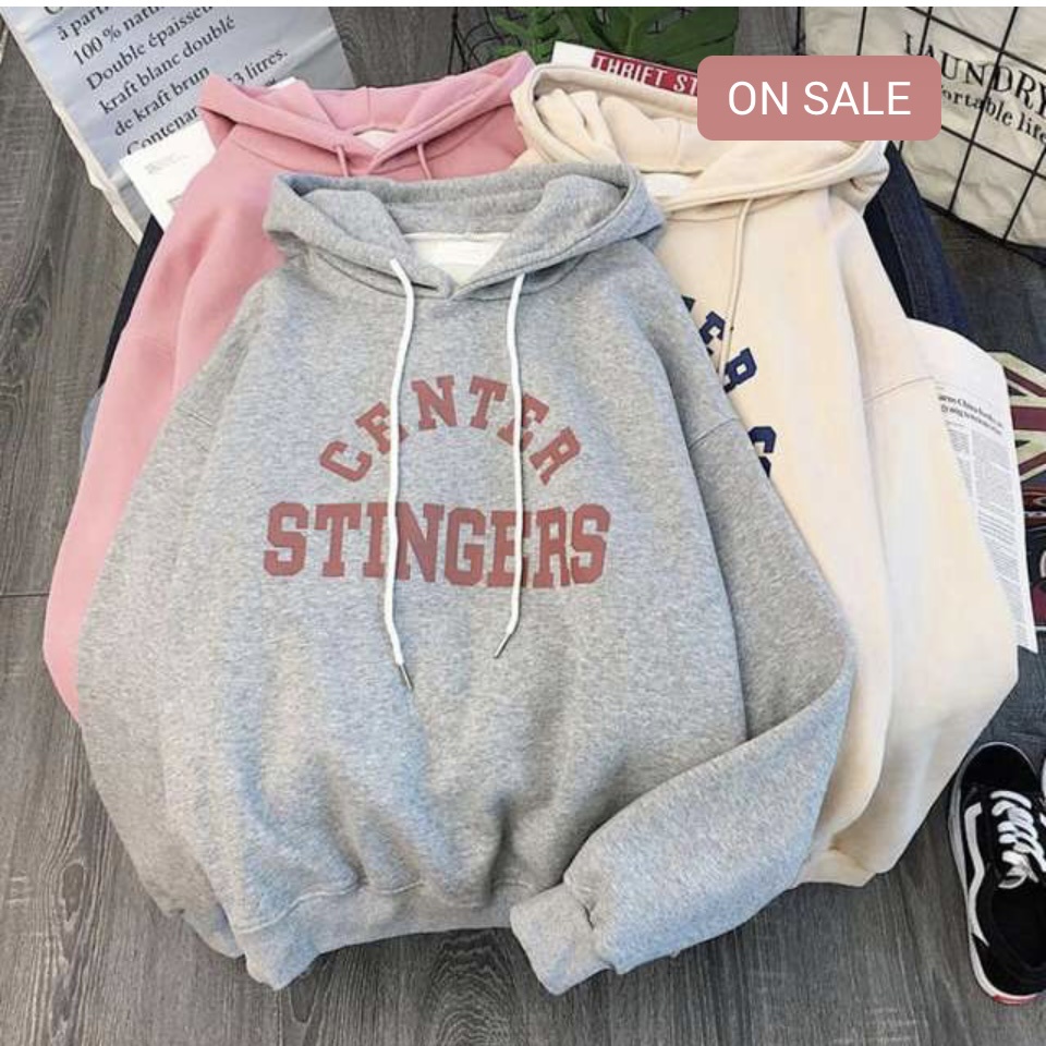 CENTER STINGER Sweater Hoodie Trendy II CENTER STINGER Jumper Hoodie II Sweter Oblong Topi Sz M - XL Anak &amp; Dewasa ( Pria &amp; Wanita )