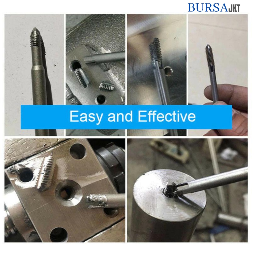 SCREW DAMAGE EKSTRAKTOR PEMBUKA BAUT RUSAK SET 5IN1 M5 - M12